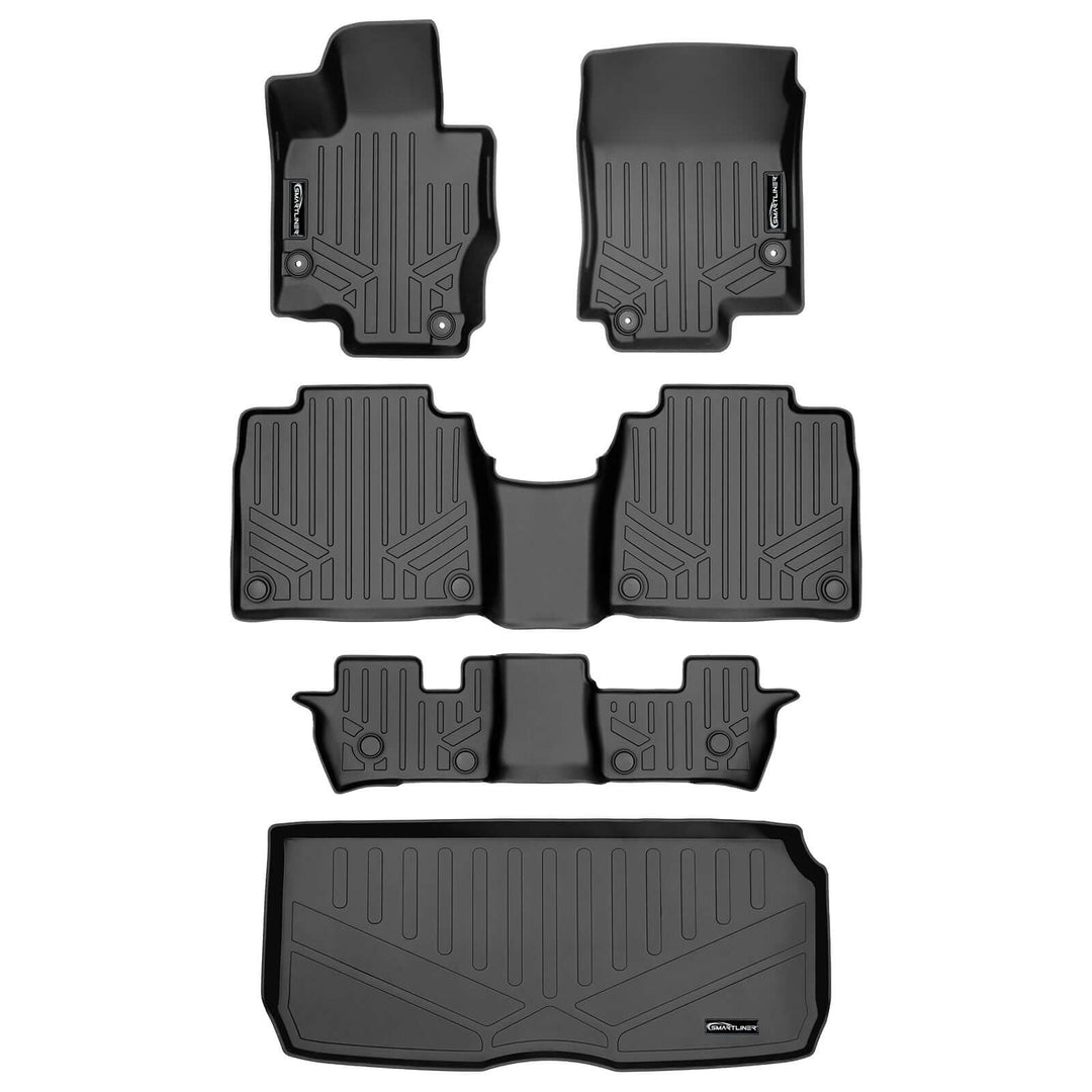 SMARTLINER Floor Liners for 2020-2024 Mercedes-Benz GLS-Class 7 Passenger (2nd Row Bench)
