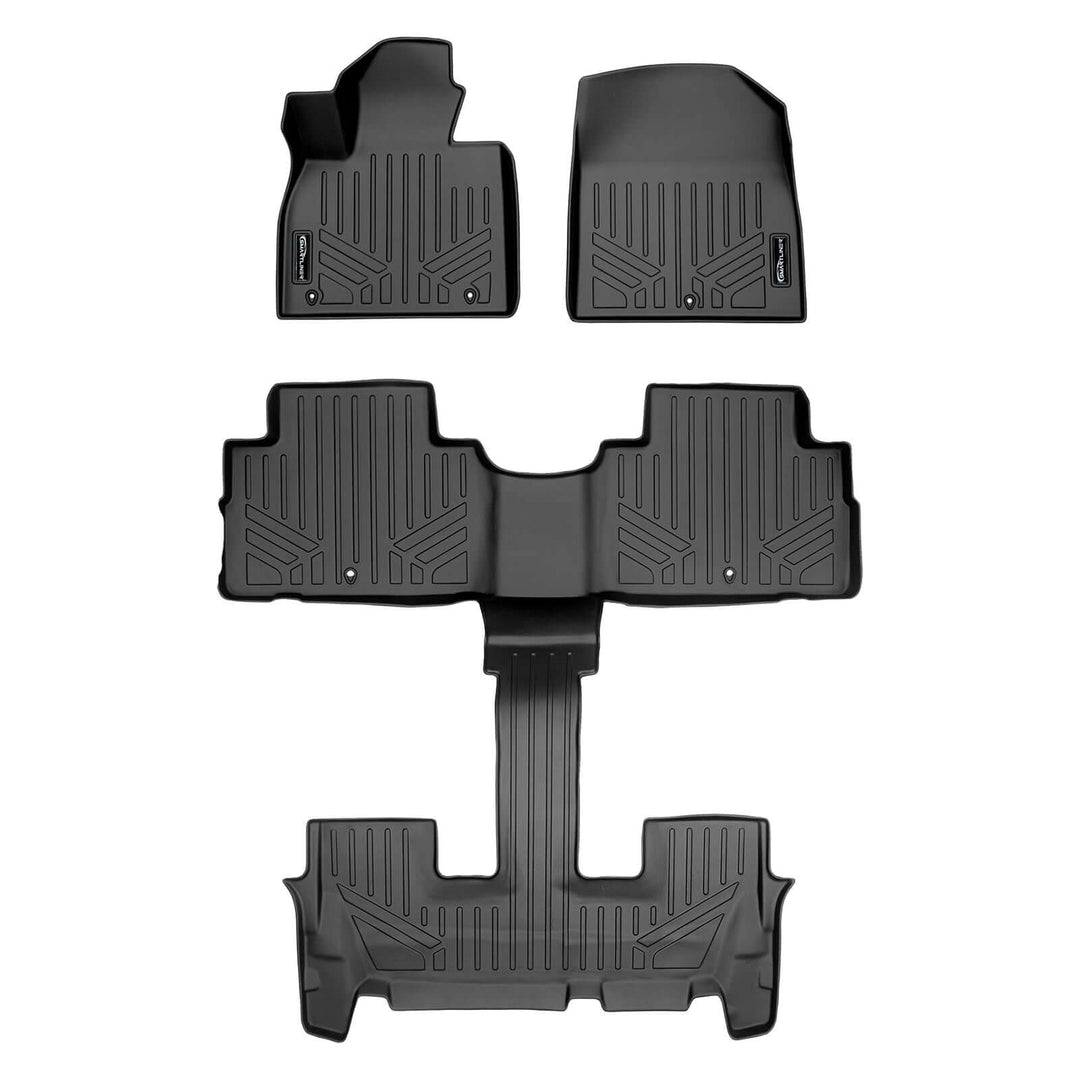 SMARTLINER Floor Liners for 2020-2025 Hyundai Palisade with 2nd Row Bench