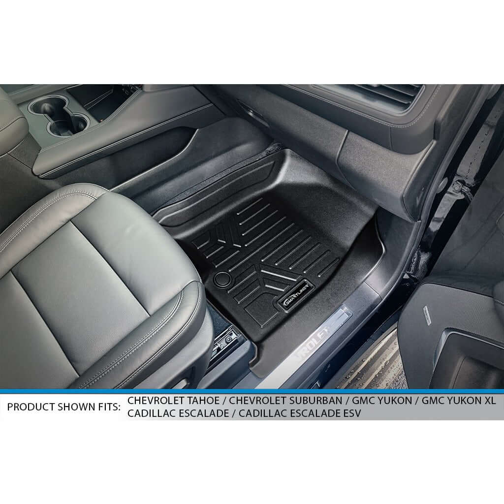 SMARTLINER Floor Liners for 2021-2025 Chevrolet Tahoe/GMC Yukon (2nd Row Bench)