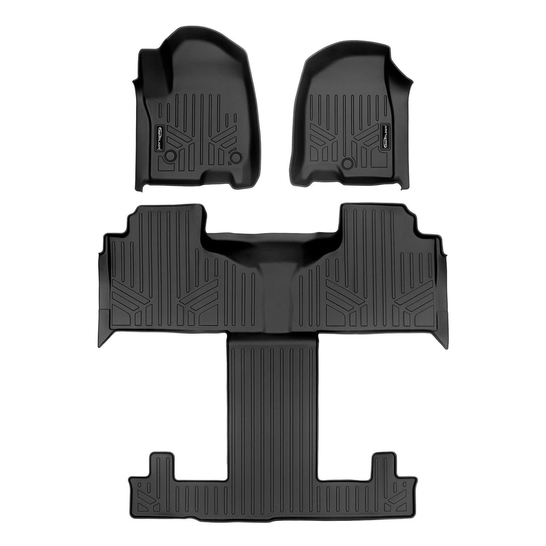 SMARTLINER Floor Liners for 2021-2025 Chevrolet Tahoe/ GMC Yukon (2nd Row Bucket)