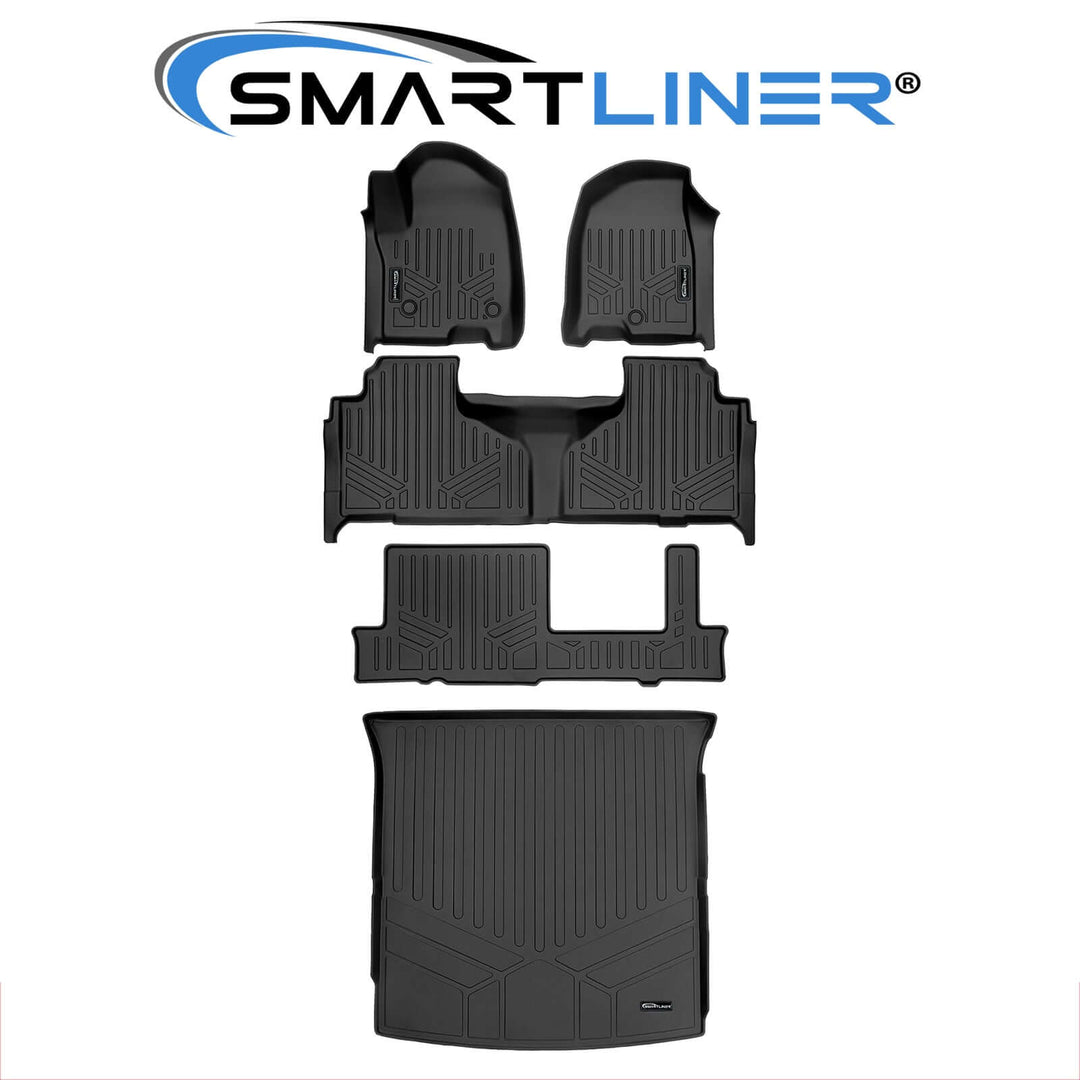 SMARTLINER Floor Liners for 2021-2025 Chevrolet Tahoe/GMC Yukon (2nd Row Bench)