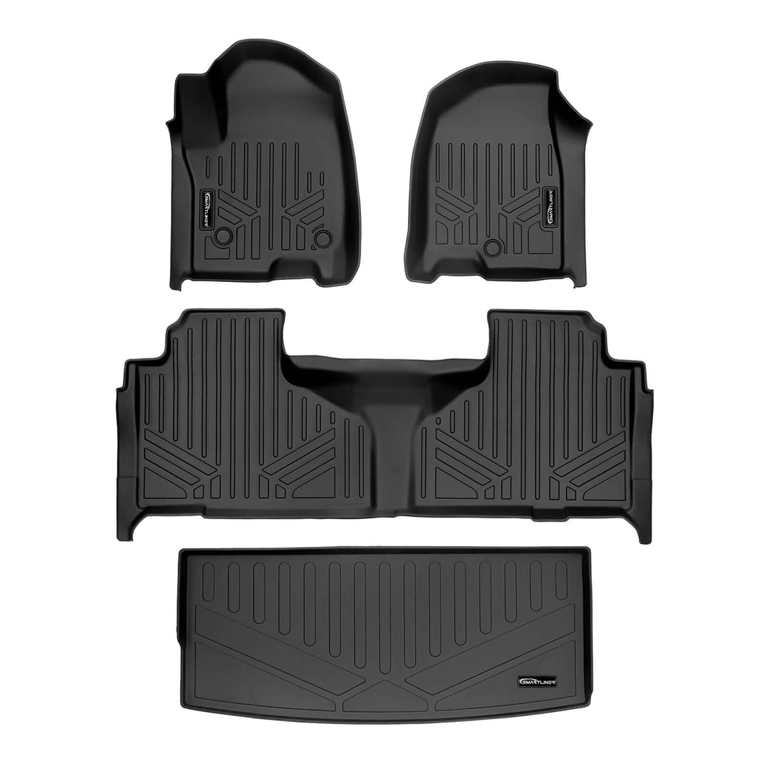 SMARTLINER Floor Liners for 2021-2025 Chevrolet Tahoe/GMC Yukon (2nd Row Bench)
