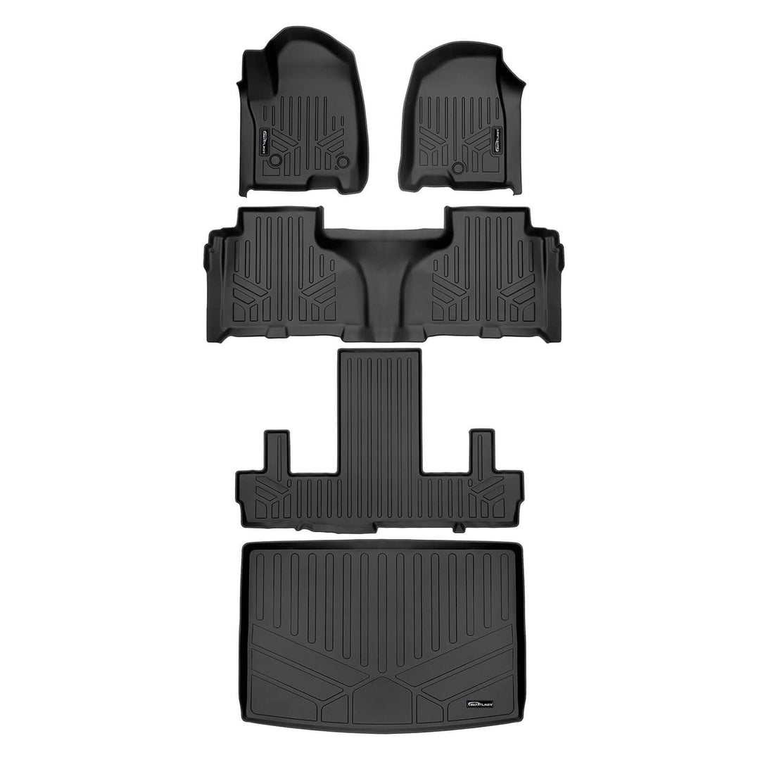 SMARTLINER Floor Liners for 2021-2025 Chevrolet Suburban (2nd Row Bucket)