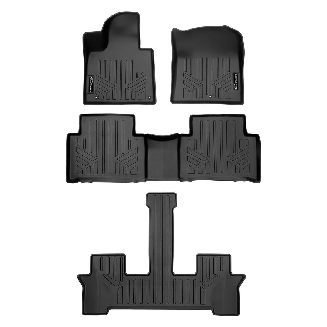 SMARTLINER Custom Fit Floor Liners For 2021-2026 Kia Sorento (with 2nd Row Bucket Seats)
