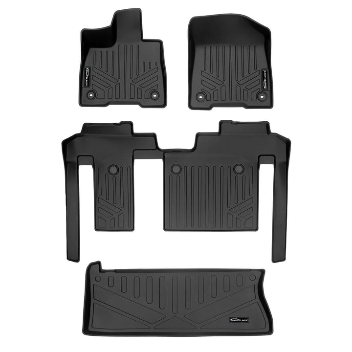 SMARTLINER Custom Fit Floor Liners For 2021-2026 Toyota Sienna with 2nd Row Bench Seat