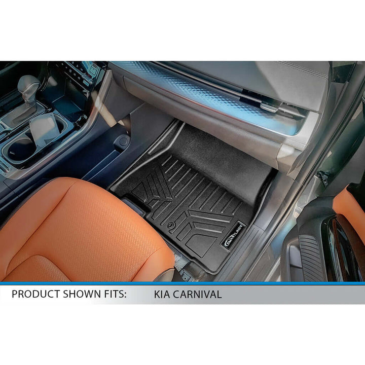 SMARTLINER Floor Liners for 2022-2026 Kia Carnival (7 Passenger Models With 2nd Row VIP Seats)