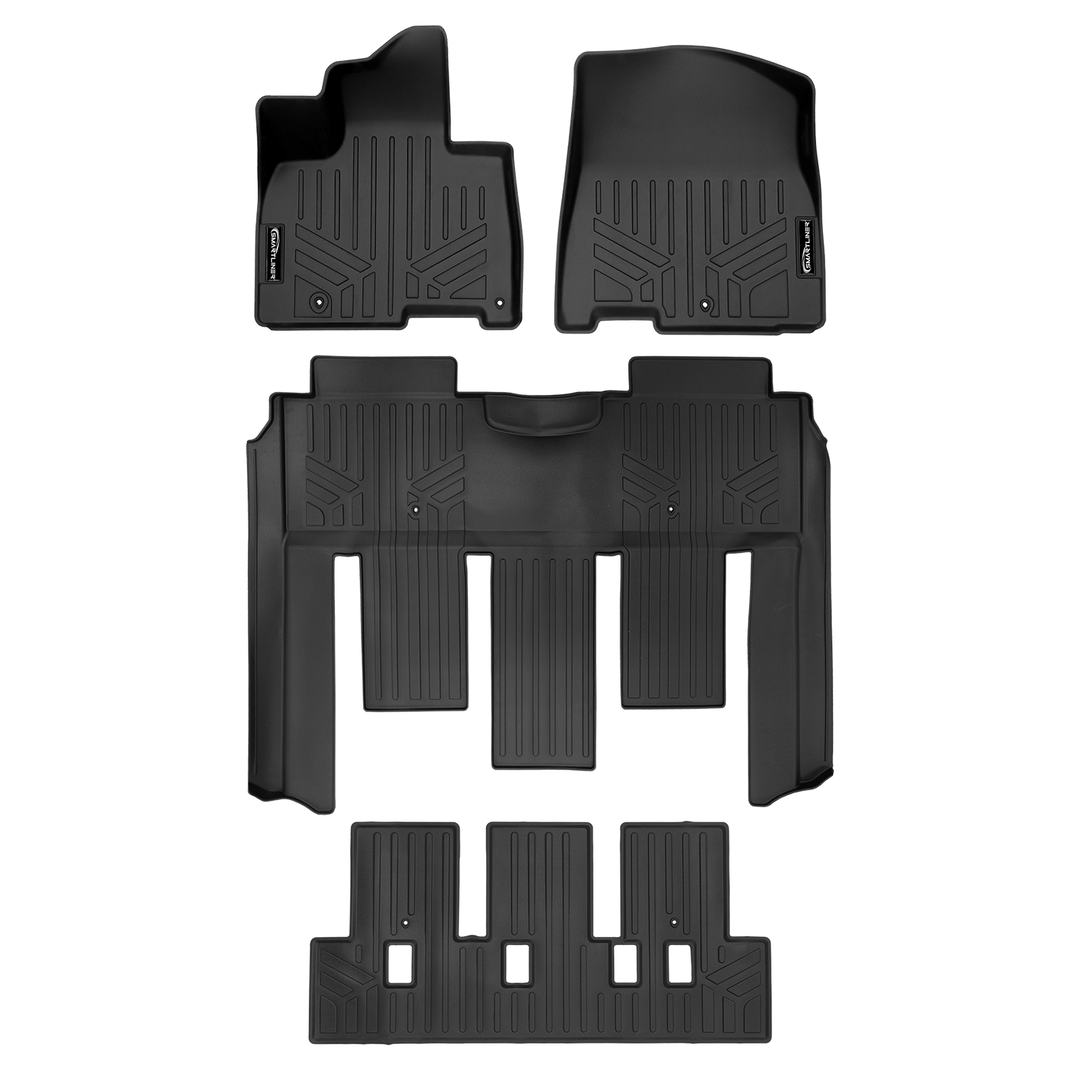 SMARTLINER Floor Liners for 2022-2026 Kia Carnival (7 Passenger Models With 2nd Row VIP Seats)