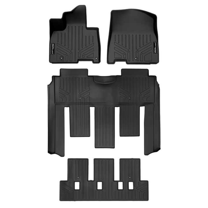 SMARTLINER Floor Liners for 2022-2026 Kia Carnival (7 Passenger Models With 2nd Row VIP Seats)