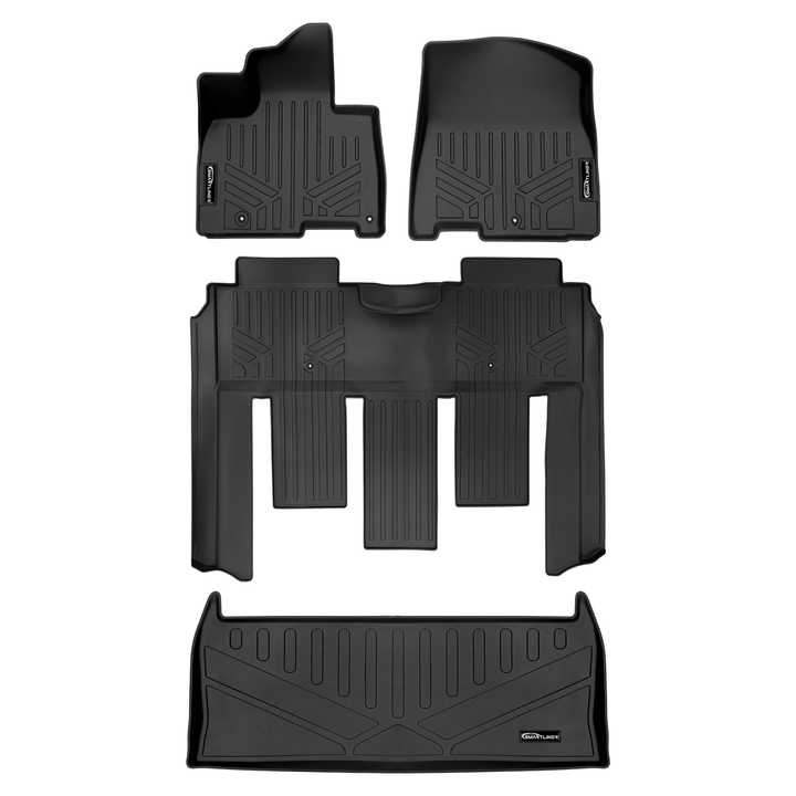 SMARTLINER Floor Liners for 2022-2026 Kia Carnival (7 Passenger Models With 2nd Row VIP Seats)