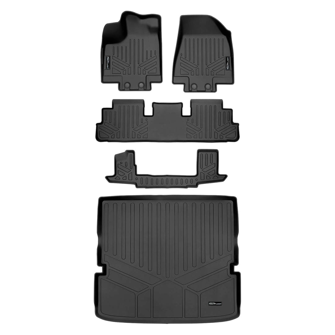 SMARTLINER Floor Liners for 2022-2026 Nissan Pathfinder (7 Passenger)