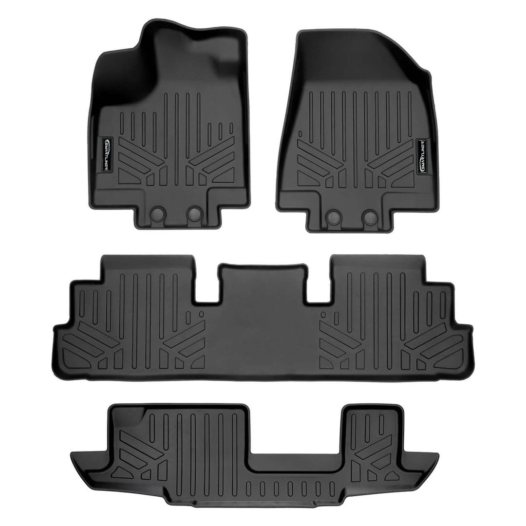SMARTLINER Floor Liners for 2022-2026 Nissan Pathfinder (8 Passenger)