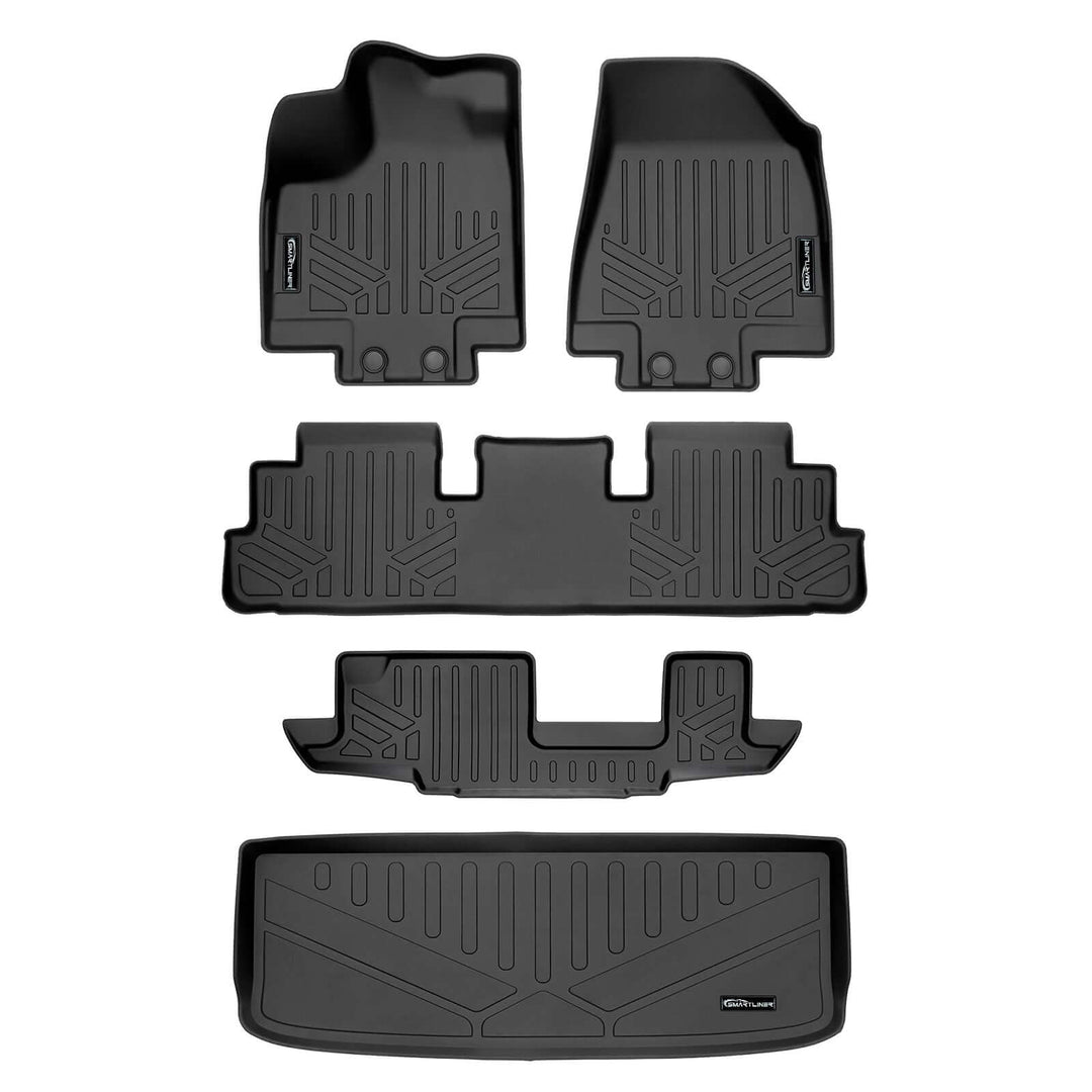 SMARTLINER Floor Liners for 2022-2026 Nissan Pathfinder (8 Passenger)