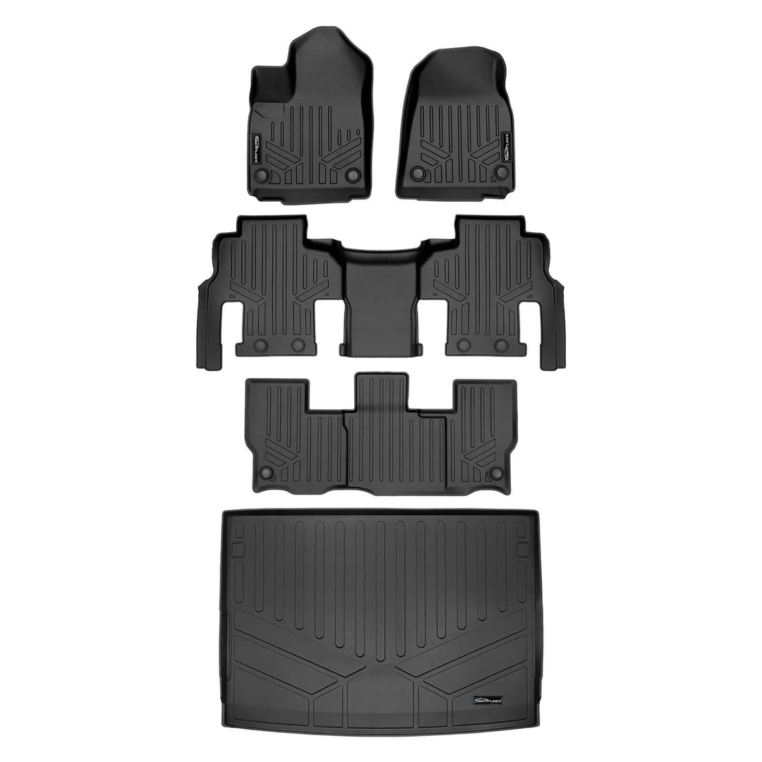 SMARTLINER Floor Liners for 2023-2025 Jeep Grand Wagoneer L (8 Passenger Model)