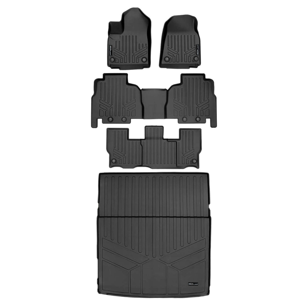SMARTLINER Floor Liners for 2022-2025 Jeep Grand Wagoneer (8 Passenger Model)