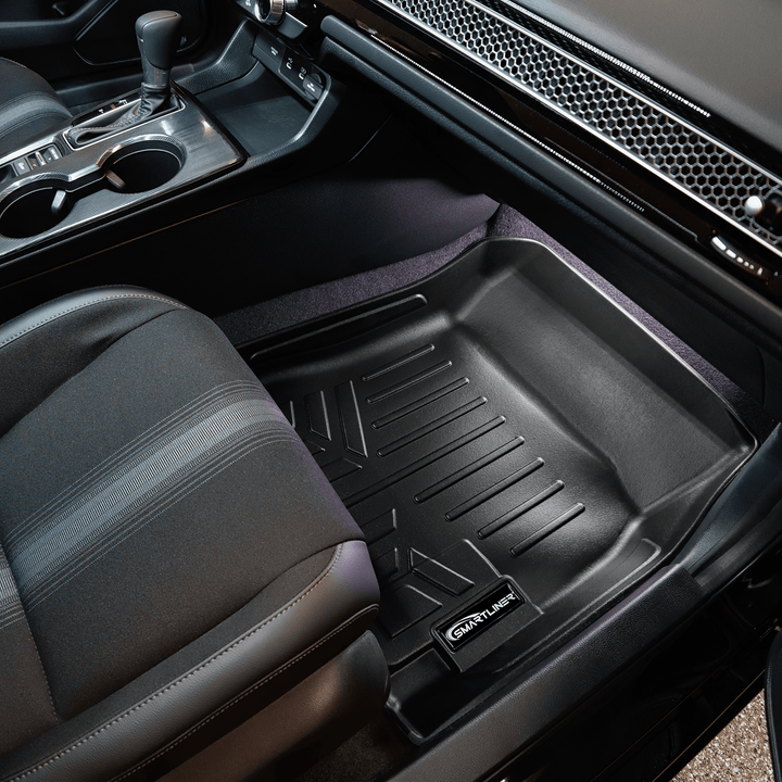 SMARTLINER Floor Liners for 2022-2026 Honda Civic Hatchback with 2nd Row USB Ports and Subwoofer in the Cargo Area