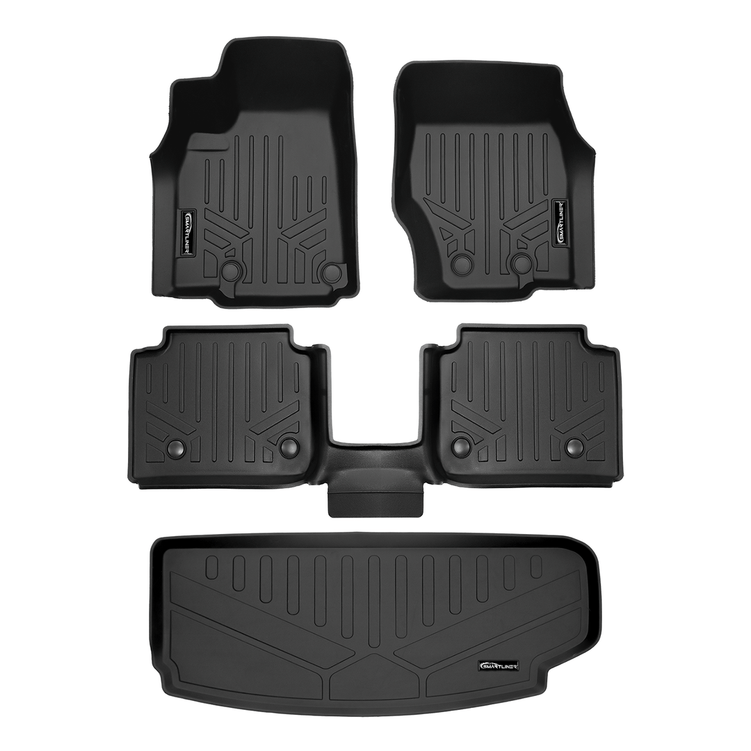 SMARTLINER Floor Liners for 2021-2026 Jeep Grand Cherokee L (2nd Row Bucket) With Center Console