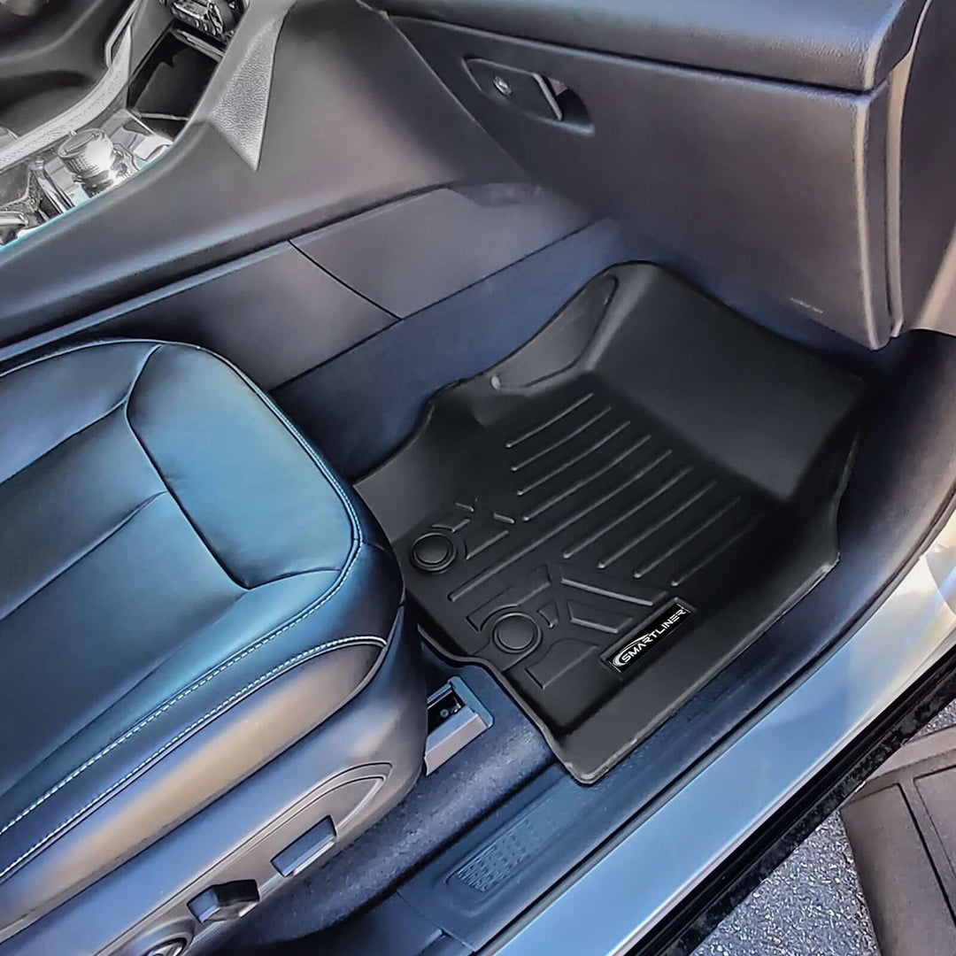 SMARTLINER Floor Liners for 2021-2026 Jeep Grand Cherokee L w/ 2nd Row Bucket Seats and center console (No subwoofer)
