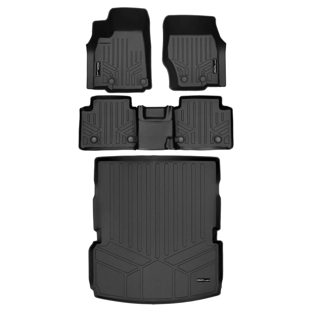 SMARTLINER Floor Liners for 2021-2026 Jeep Grand Cherokee L w/ 2nd Row Bench Seat (No subwoofer)