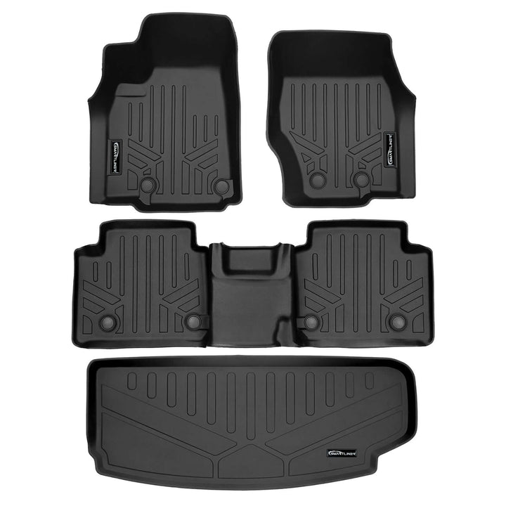 SMARTLINER Floor Liners for 2021-2026 Jeep Grand Cherokee L w/ 2nd Row Bench Seat (No subwoofer)