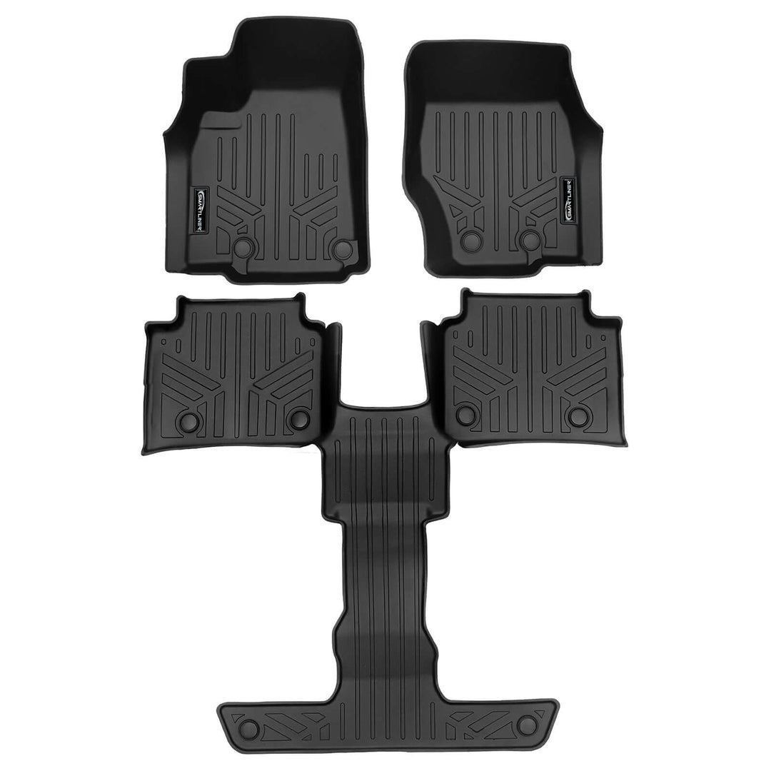 SMARTLINER Floor Liners for 2021-2026 Jeep Grand Cherokee L (2nd Row Bucket) with in between Coverage