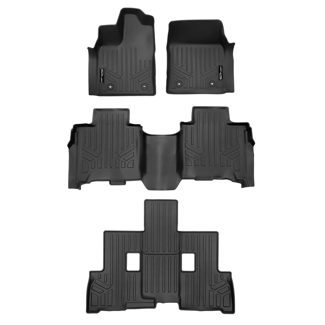 SMARTLINER Floor Liners for 2023-2026 Toyota Sequoia (7 Passenger Model without Center Console)