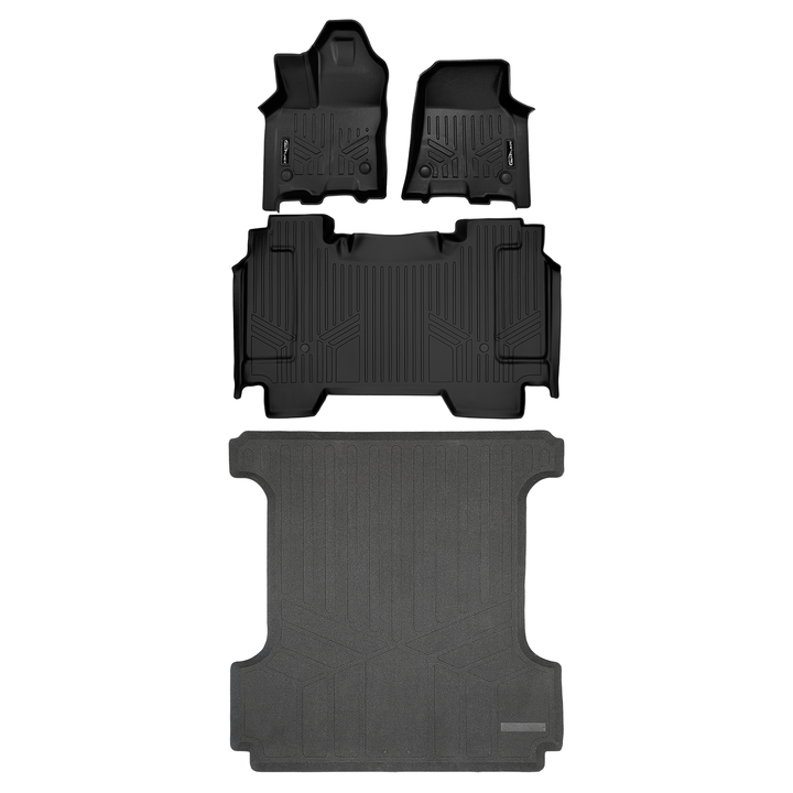 SmartCoverage™ Floor Liners For 2025-2026 Ram 1500 Crew Cab without Rear Underseat Storage Box (Bucket Seats)