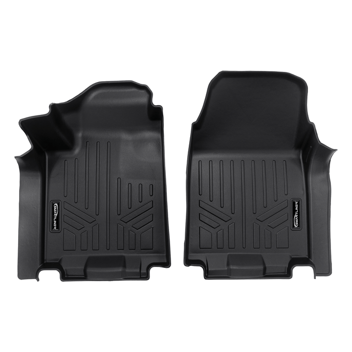 SMARTLINER Floor Liners for 2024 Chevy Silverado EV Fits Vinyl floor Bucket Seat models, 3WR (Work Truck Trim)
