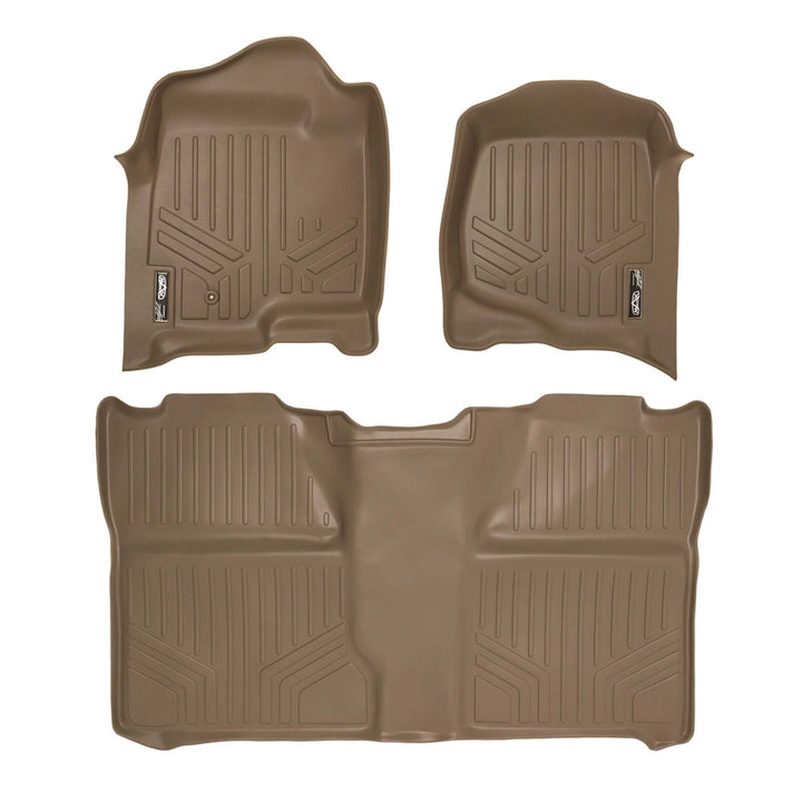 Smart Trim™ Floor Liners For 2007-2013 Silverado/Sierra 1500 Crew Cab - 2007-2014 2500/3500 HD Crew Cab