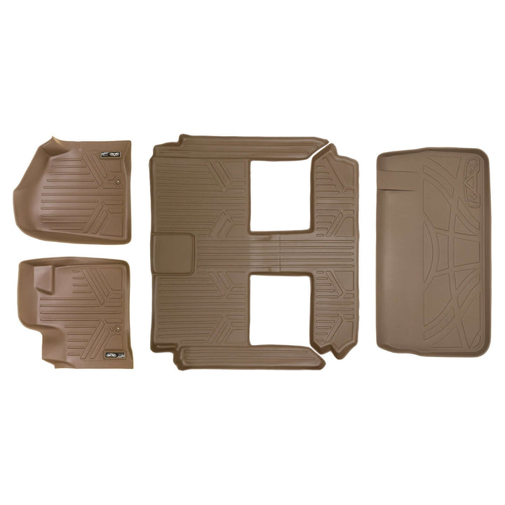 Smart Trim™ Floor Liners For 2013-2020 Dodge Grand Caravan (2nd Row Bucket) (1st Row Console)