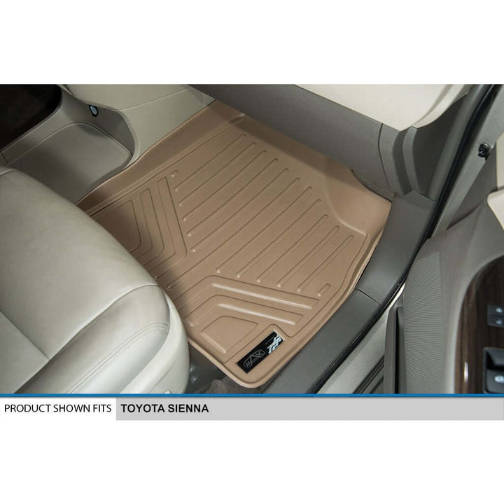 SMARTLINER Custom Fit Floor Liners For 2011-2012 Toyota Sienna (8 Passenger Model)