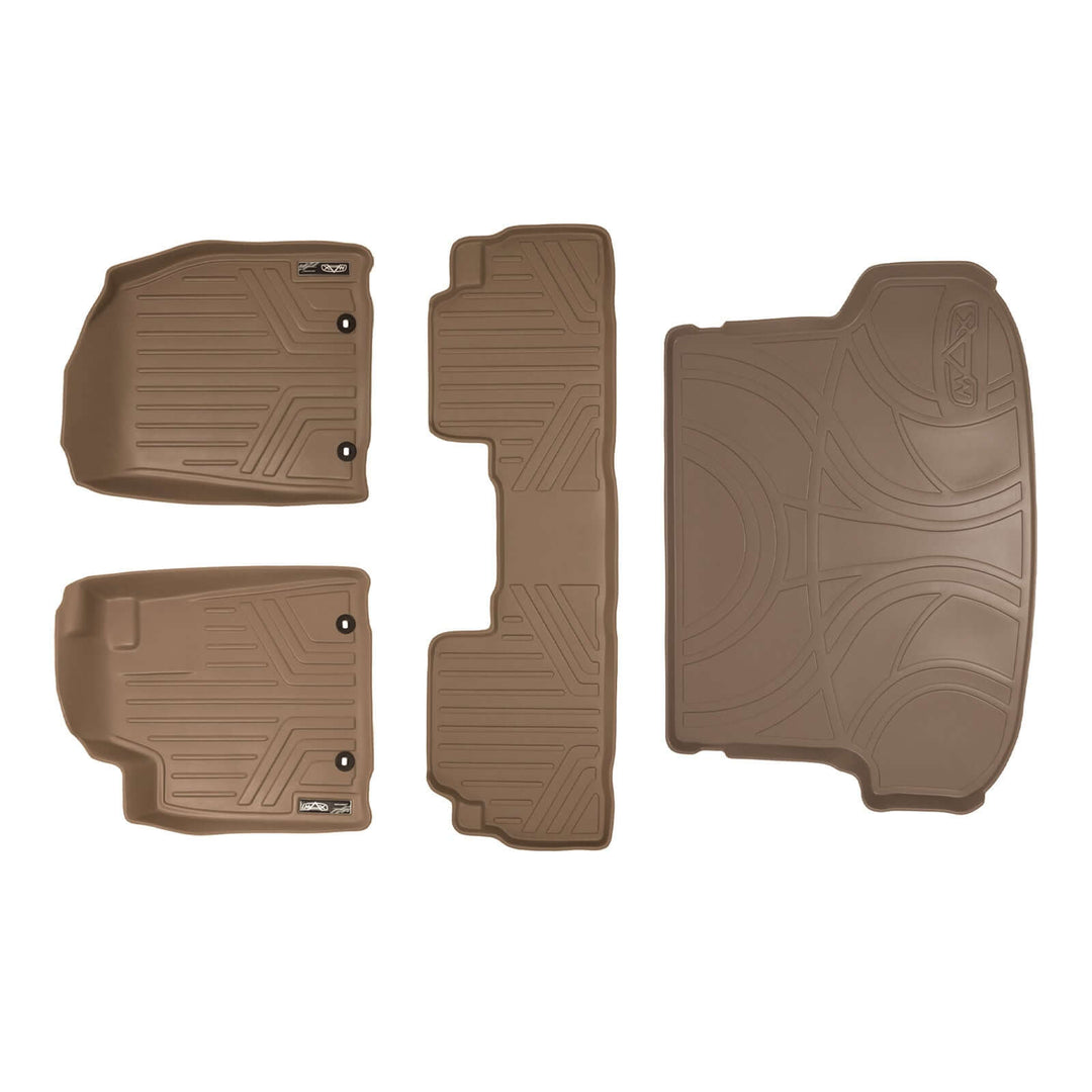 SMARTLINER Custom Fit Floor Liners For 2013-2015 Lexus RX (First Row Twist type Rings)