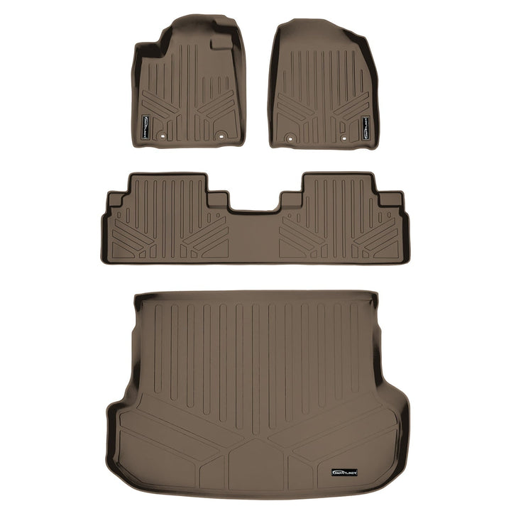 SMARTLINER Custom Fit Floor Liners For 2013-2015 Lexus RX (First Row Twist type Rings)