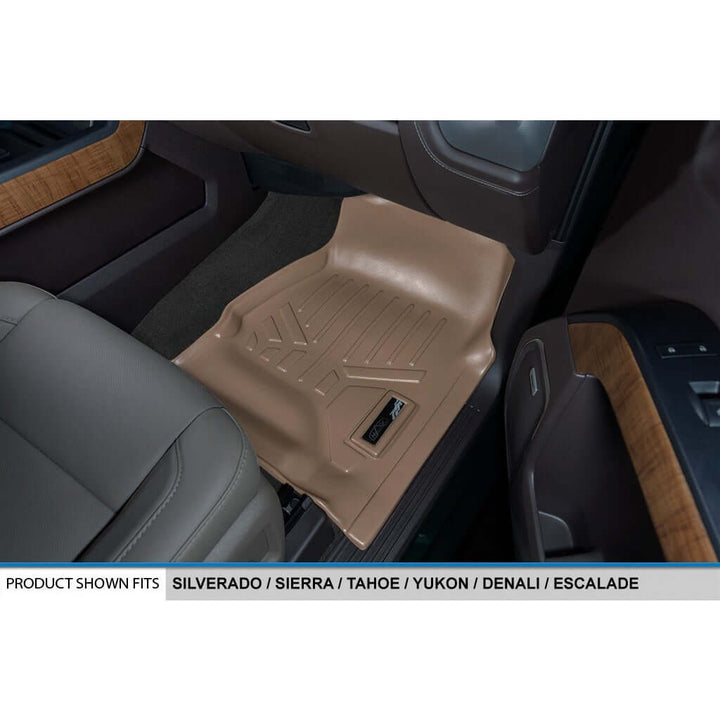 Smart Trim™ Floor Liners For 2015-2020 Chevrolet Tahoe / GMC Yukon (2nd Row Bucket)