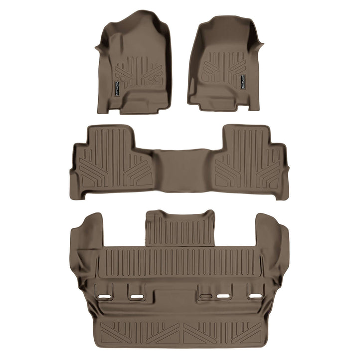 Smart Trim™ Floor Liners For 2015-2020 Chevrolet Tahoe / GMC Yukon (2nd Row Bucket)