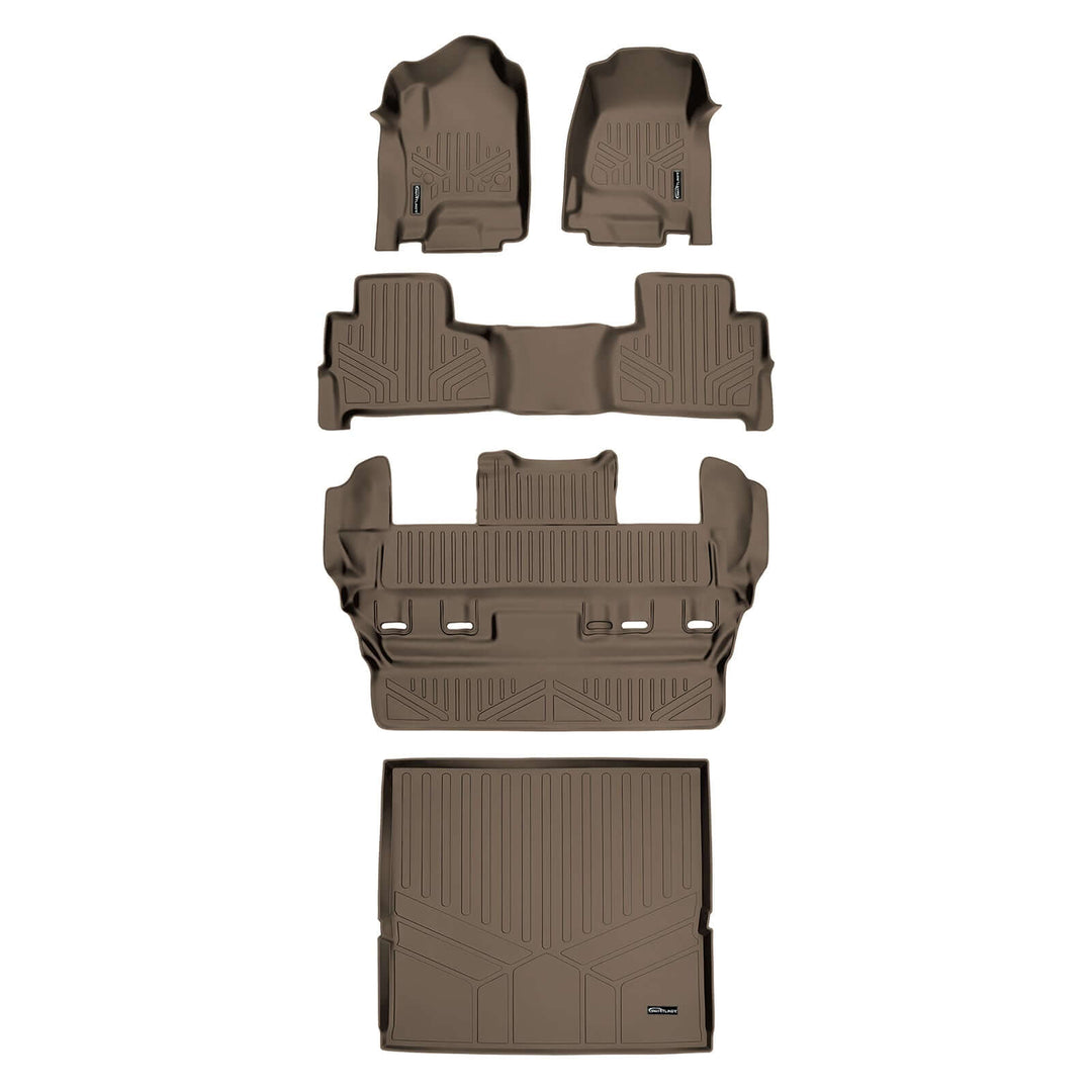 Smart Trim™ Floor Liners For 2015-2020 Chevrolet Tahoe / GMC Yukon (2nd Row Bucket)