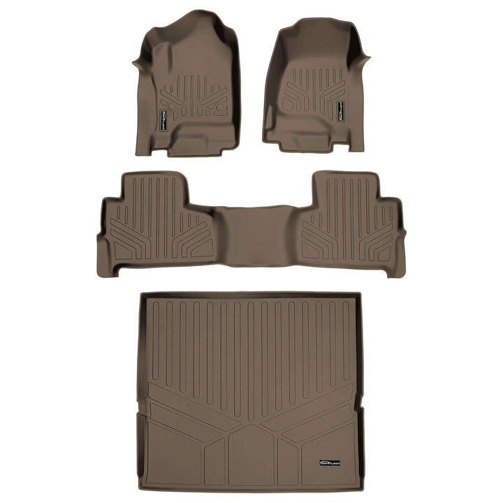 Smart Trim™ Floor Liners For 2015-2020 Chevrolet Tahoe / GMC Yukon (2nd Row Bucket)