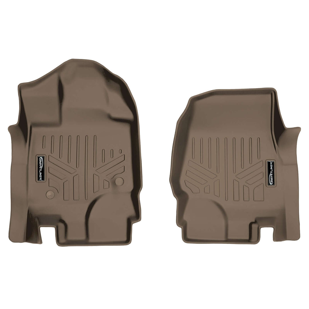 Tapetes SmartCoverage™ a medida para Ford F-150 Lightning 2022-2025 con asientos individuales en la primera fila y almacenamiento bajo el asiento de la segunda fila (fabricado por el fabricante).