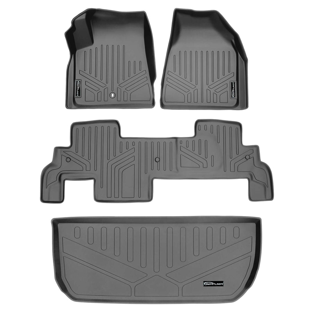 SMARTLINER Floor Liners for Traverse/Enclave/Acadia/Outlook ((2nd Row Bench))