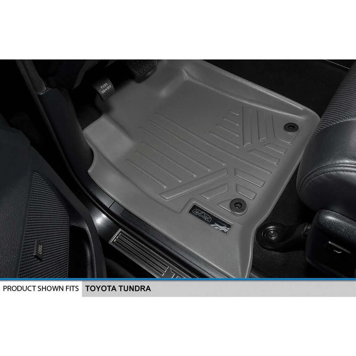 SMARTLINER Custom Fit Floor Liners For 2007-2021 Toyota Tundra CrewMax Cab (with Coverage Under 2nd Row Seat)