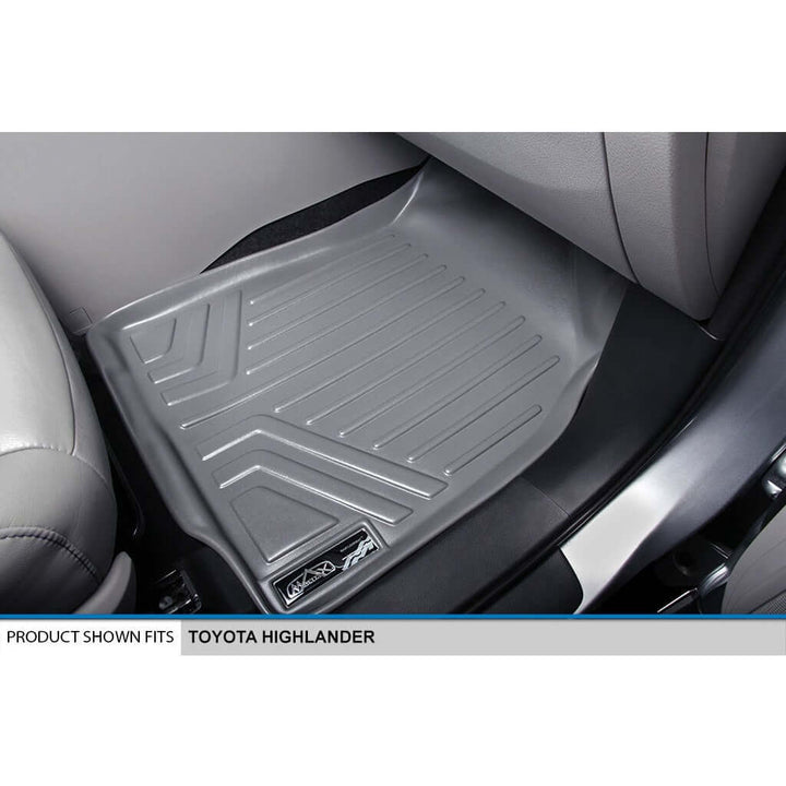 SMARTLINER Custom Fit Floor Liners For 2014-2019 Toyota Highlander with 2nd Row Bucket Seats (No Hybrid Models)