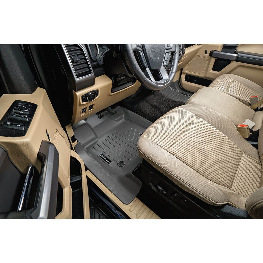SmartCoverage™ Floor Liners For 2015-2026 Ford F-150 SuperCrew Cab (1st Row Bench) (No OTH and no 2nd Row Underseat Storage)