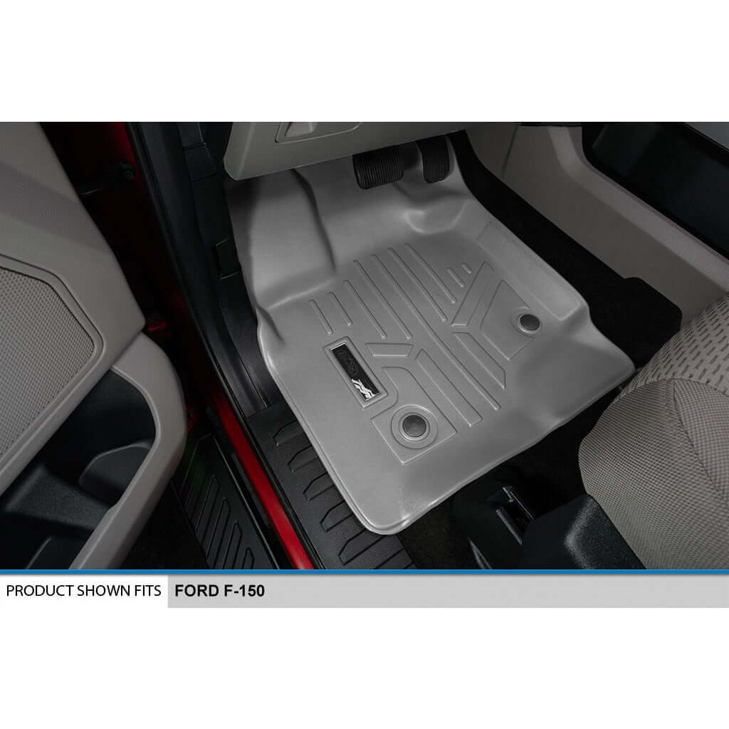 Tapetes SMARTLINER a medida para Ford F-150 Hybrid SuperCrew Cab 2021-2025 con asientos individuales en la primera fila