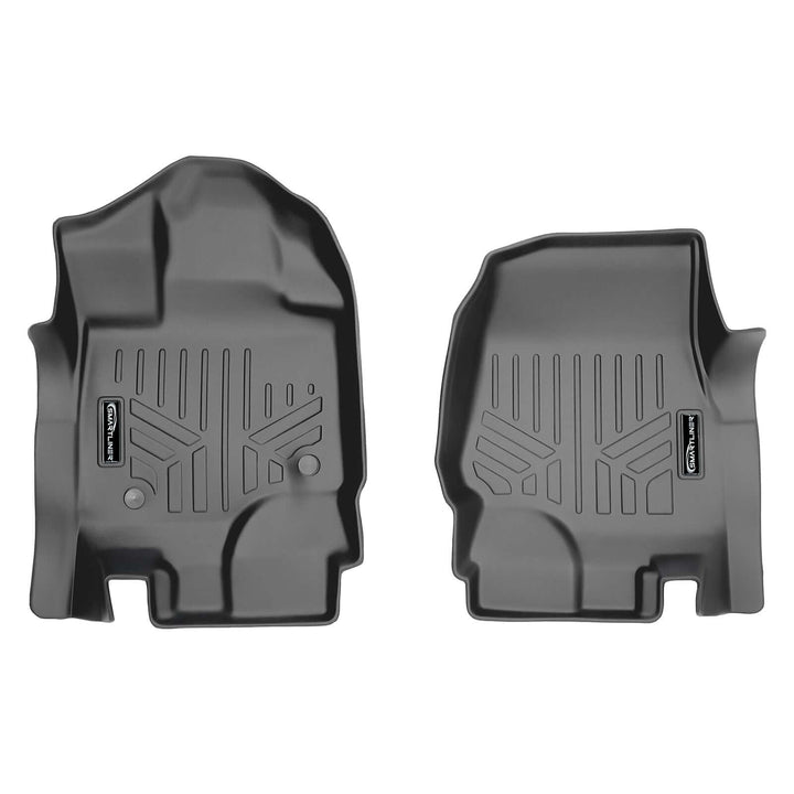 Tapetes SMARTLINER a medida para Ford F-150 Lightning 2022-2025. Solo compatibles con asientos individuales de la segunda fila sin compartimento de almacenamiento bajo los asientos.