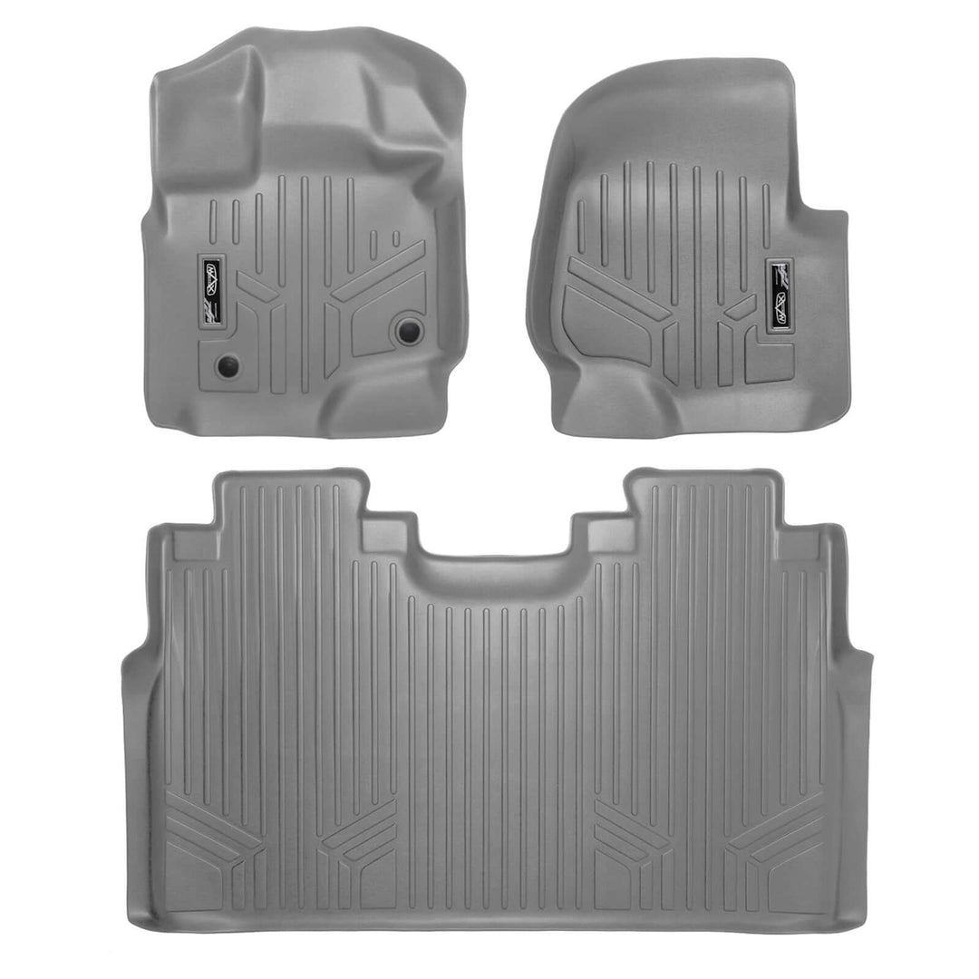 Tapetes SMARTLINER a medida para Ford F-150 Lightning 2022-2025. Solo compatibles con asientos individuales de la segunda fila sin compartimento de almacenamiento bajo los asientos.