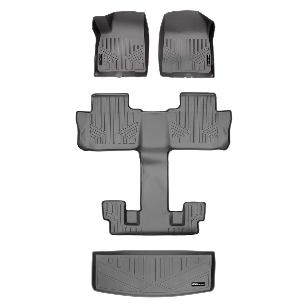 SMARTLINER Floor Liners for Black for 2020-2025 Cadillac XT6