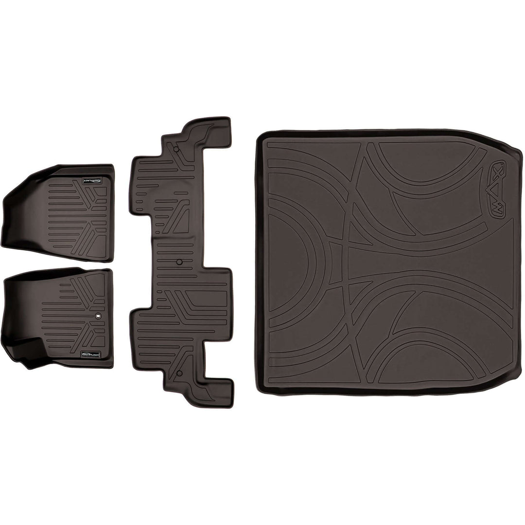 SMARTLINER Floor Liners for Traverse/Enclave/Acadia/Outlook ((2nd Row Bench))