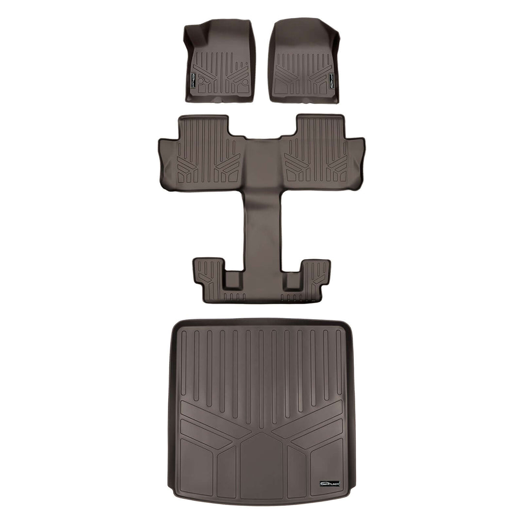 SMARTLINER Floor Liners for Black for 2020-2025 Cadillac XT6