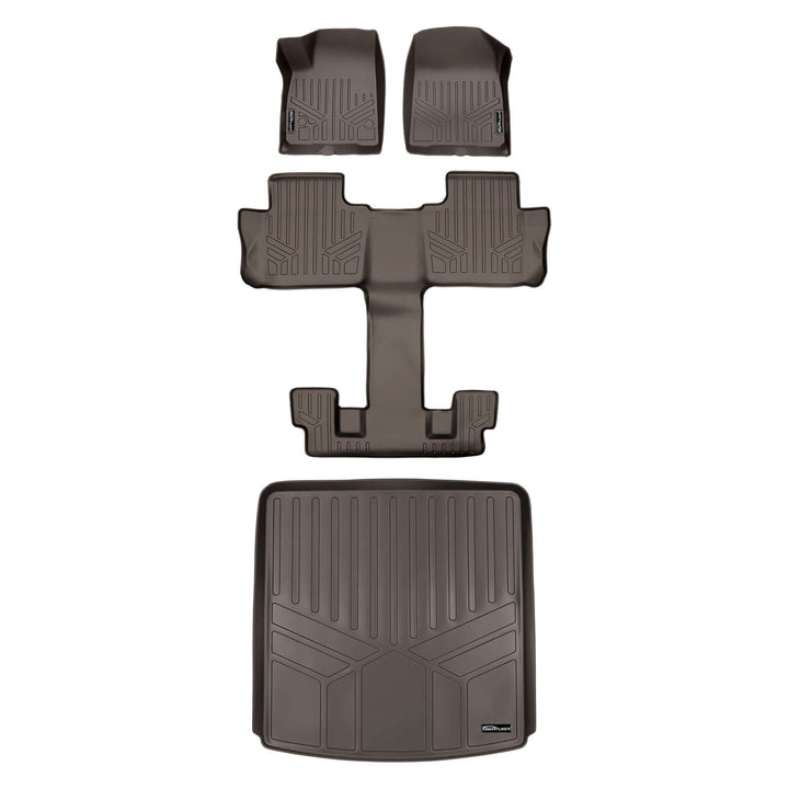 SMARTLINER Floor Liners for Black for 2020-2025 Cadillac XT6