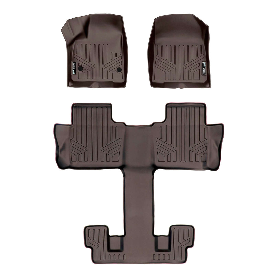 SMARTLINER Floor Liners for 2017-2023 GMC Acadia (2nd Row Bucket)