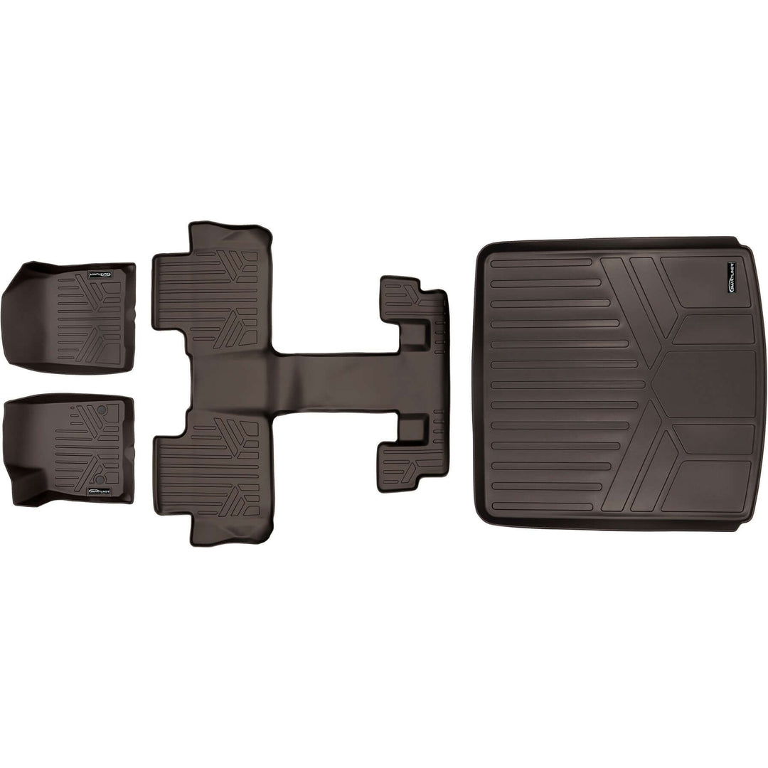 SMARTLINER Floor Liners for 2017-2023 GMC Acadia (2nd Row Bucket)